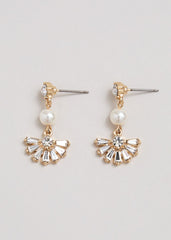 Pearl Drop Earrings - Gold