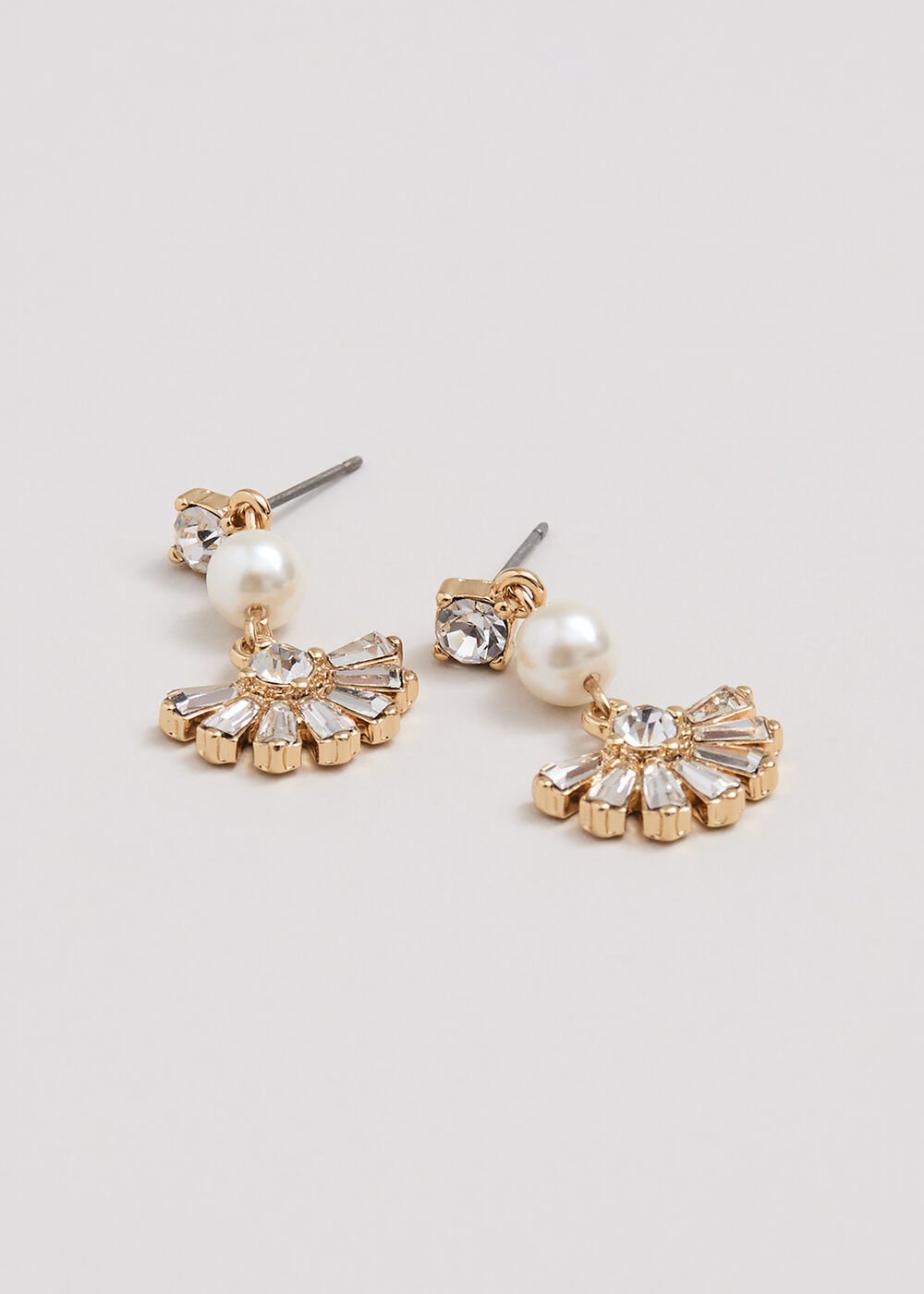 Pearl Drop Earrings - Gold
