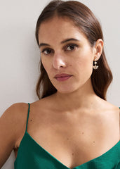 Pearl Drop Earrings - Gold
