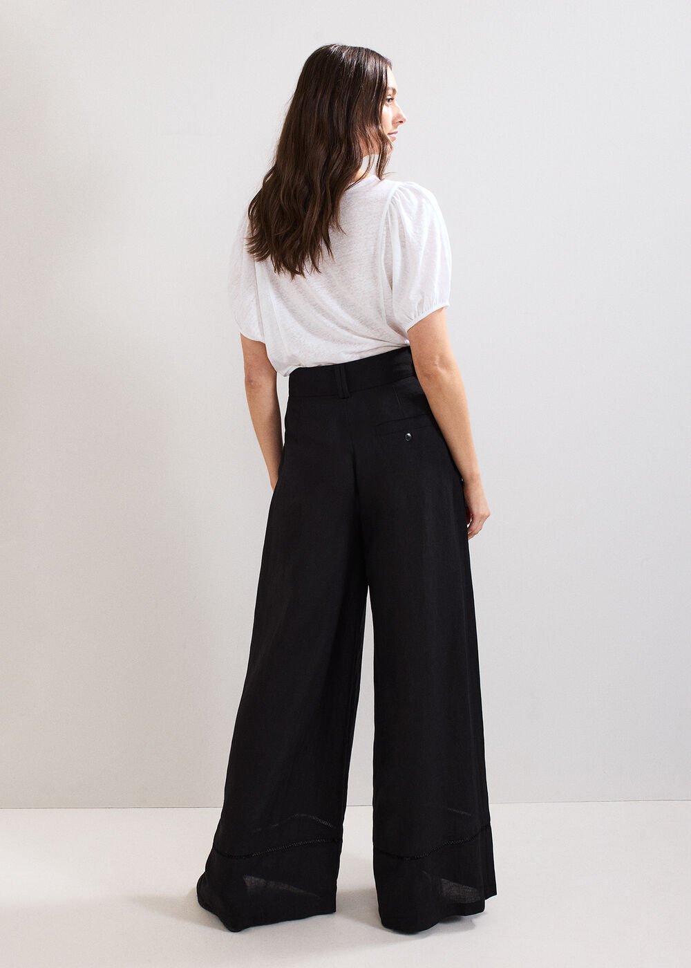 Ayse Linen Trouser - Black