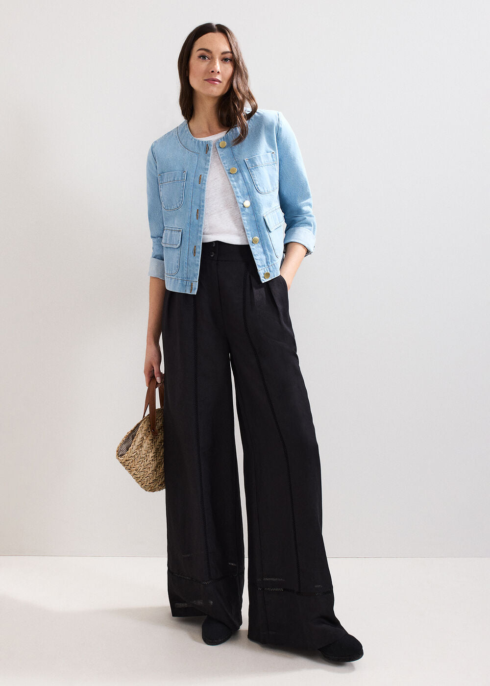 Ayse Linen Trouser - Black