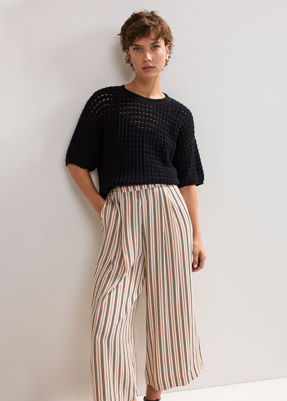 Malaya Culotte - Black/Ivory