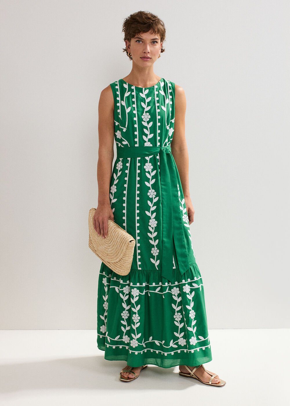 Ida Floral Dress - Green