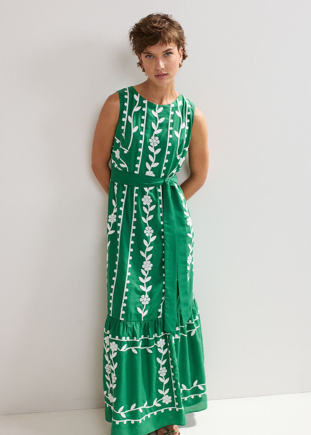 Ida Floral Dress - Green