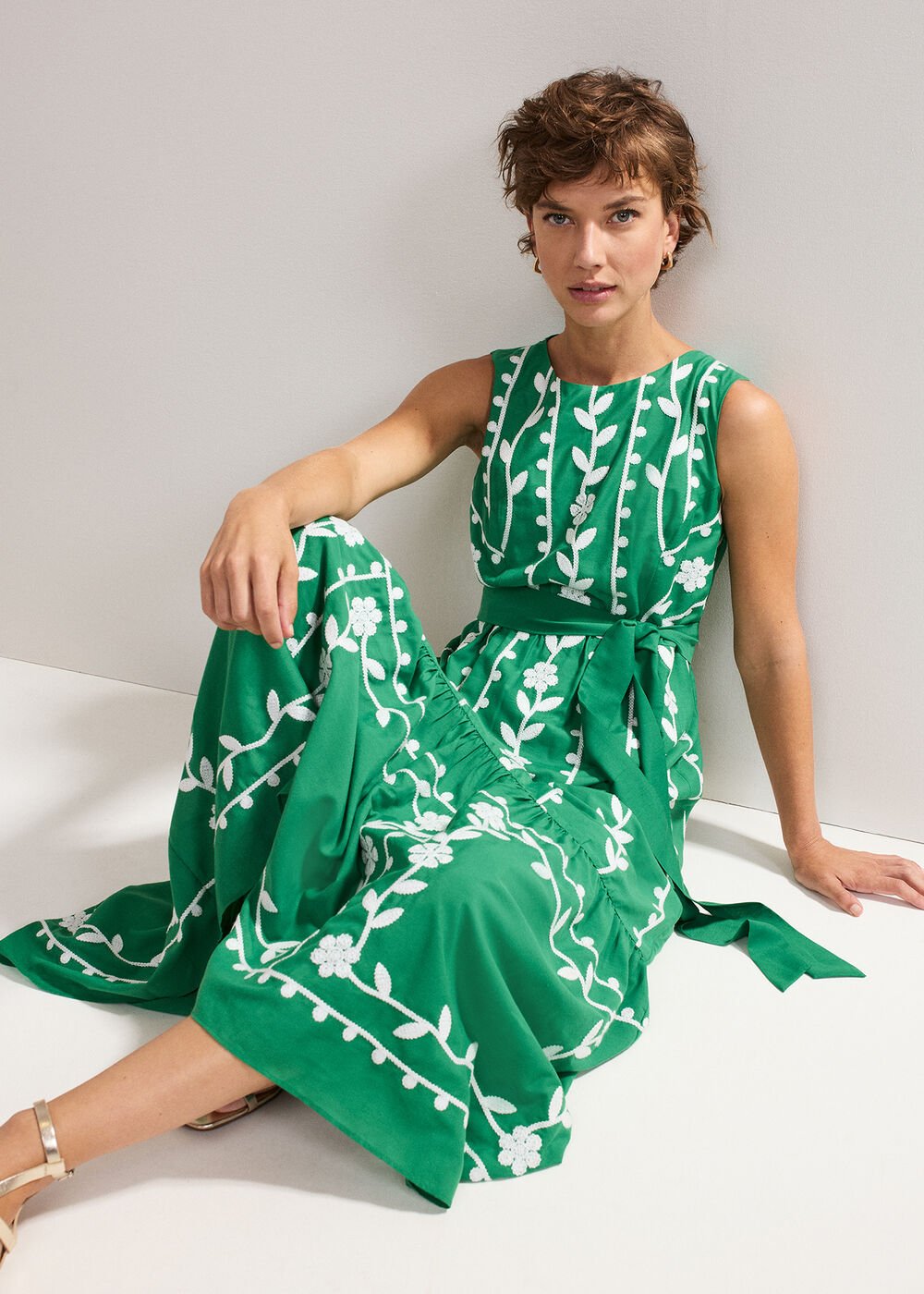Ida Floral Dress - Green