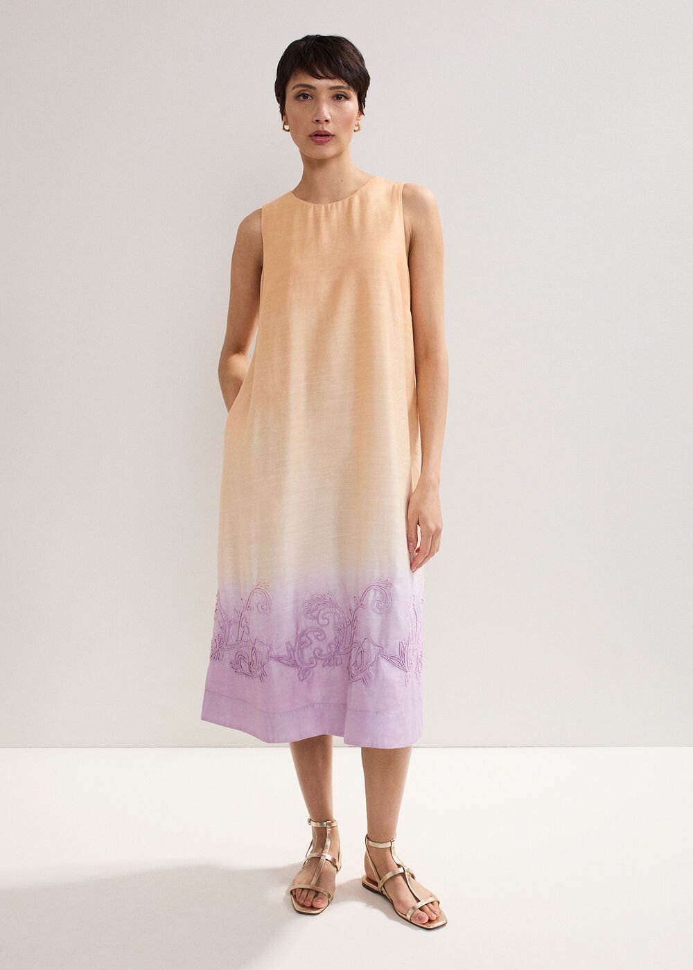 Elida Ombre Dress - Orange