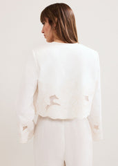 Svea Broderie Jacket - Ivory
