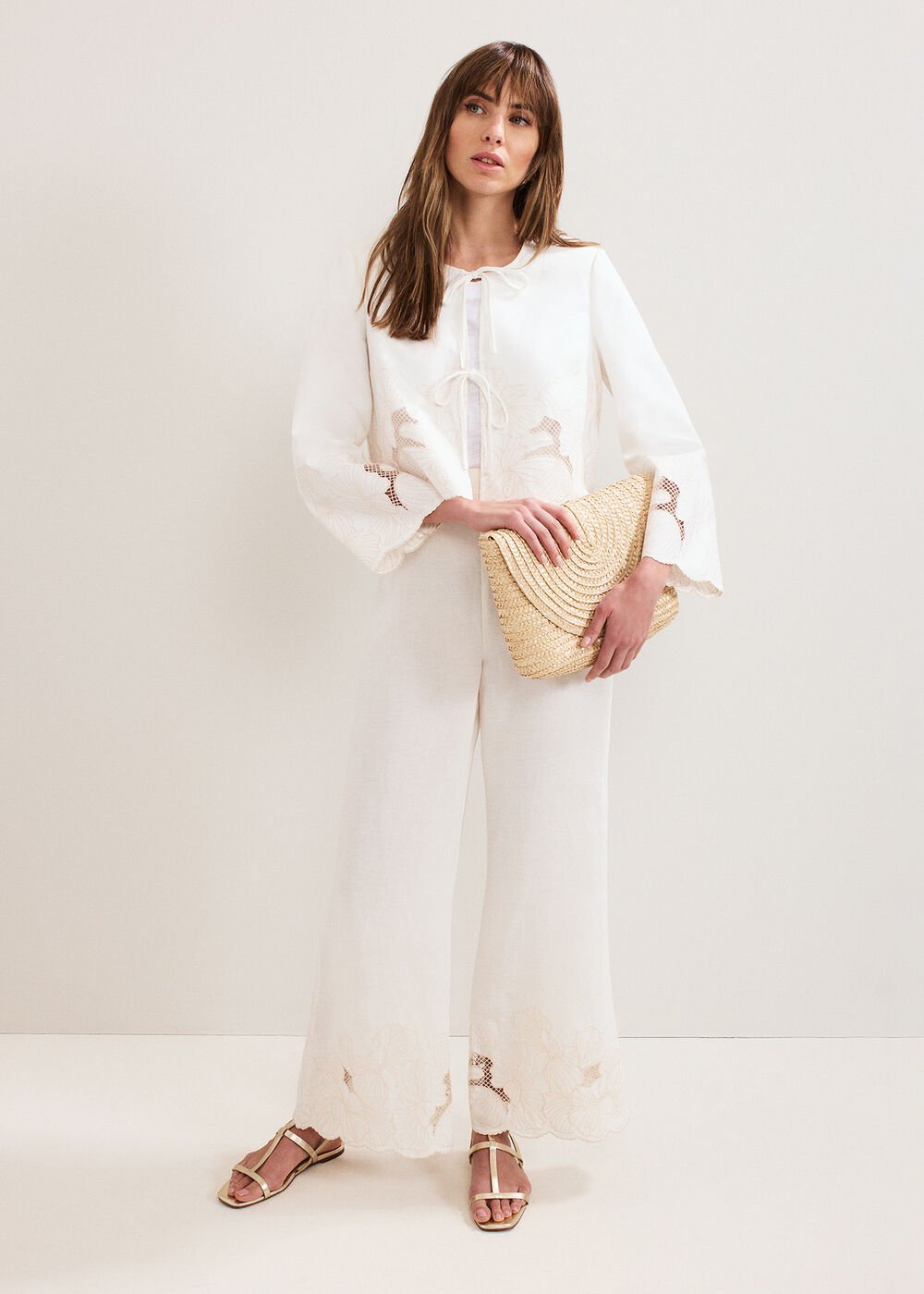 Svea Broderie Jacket - Ivory