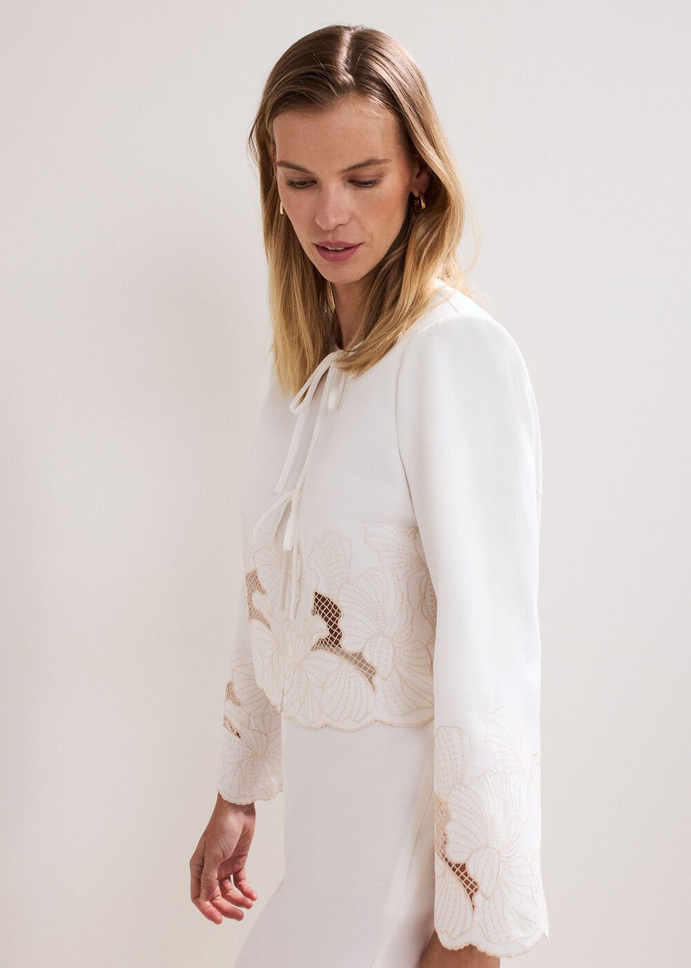Svea Broderie Jacket - Ivory