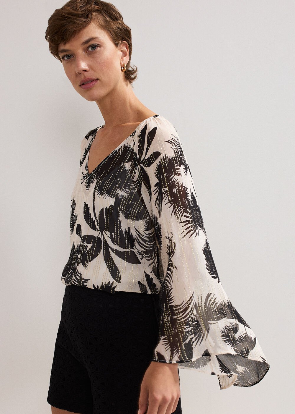 Simi Filcoupe Blouse - Black