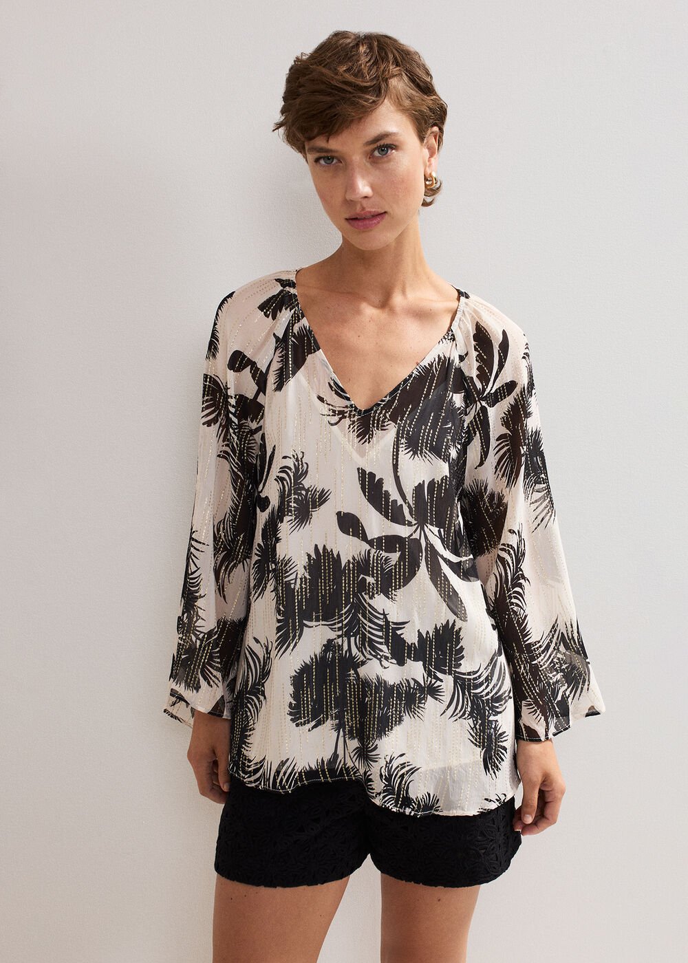 Simi Filcoupe Blouse - Black