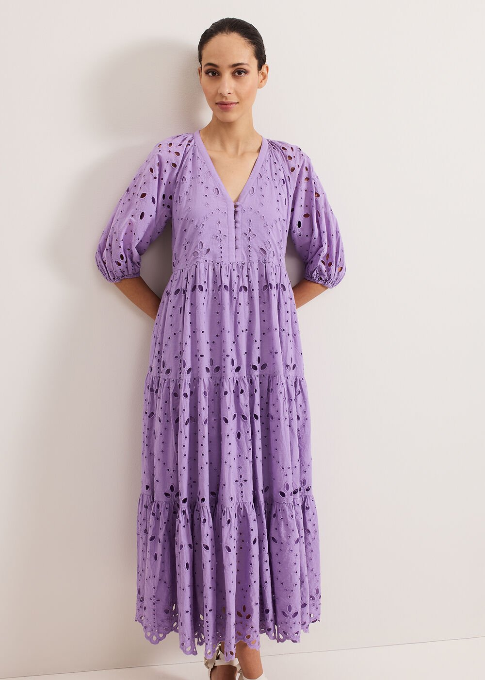 Lorhna Midaxi Dress - Lilac