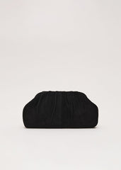 Suede Clutch Bag - Black