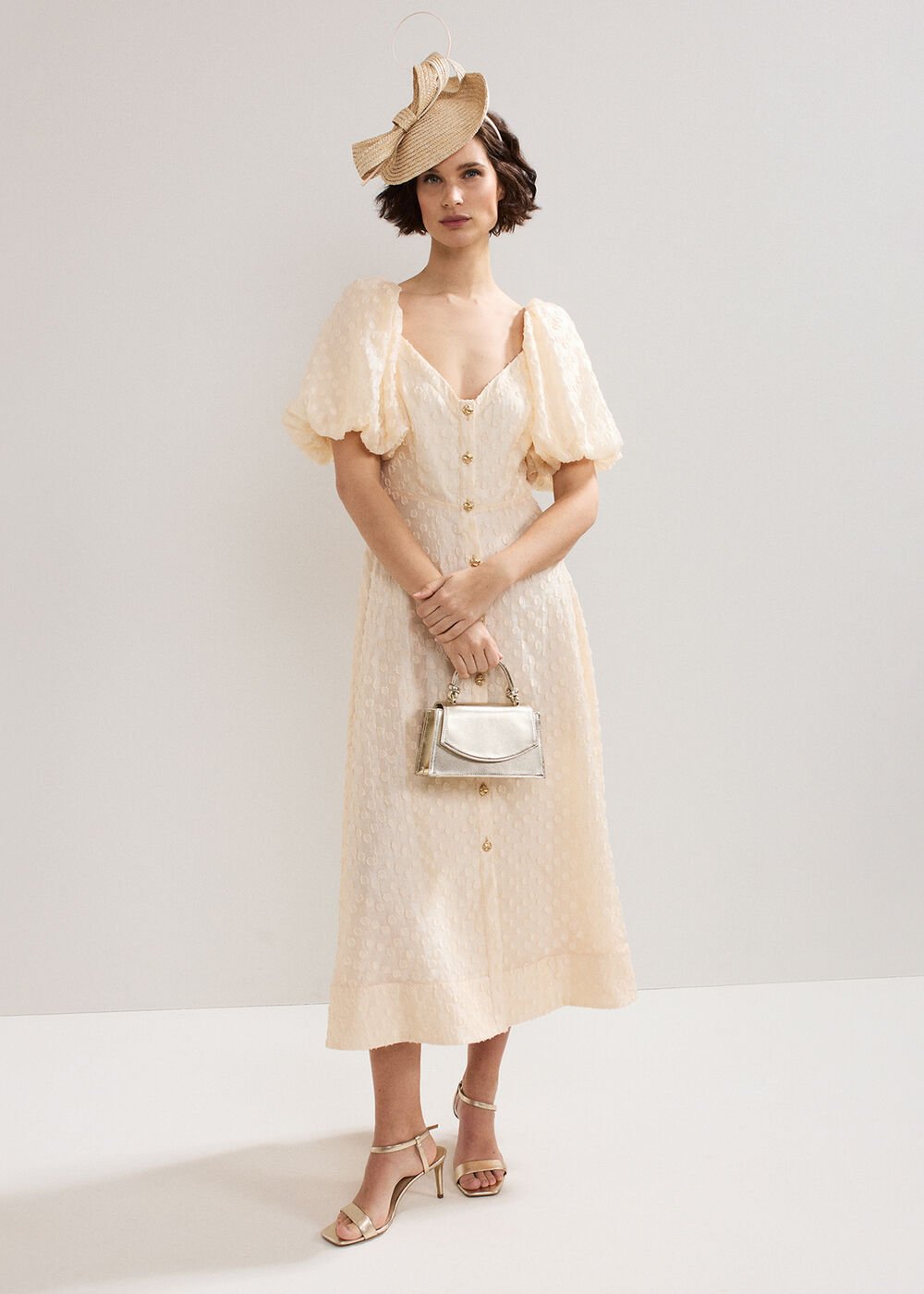Bonnie Midi Dress - Cream