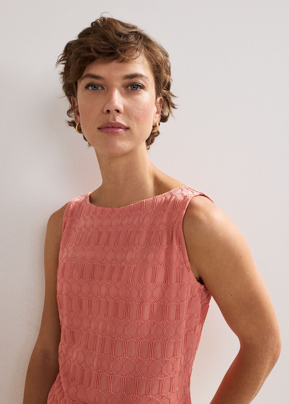 Clemmie Texture Top - Orange