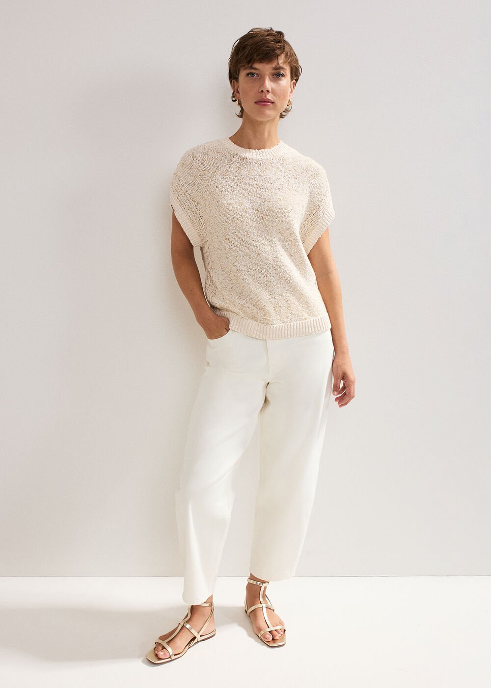 Janet Textured Tank - Neutral