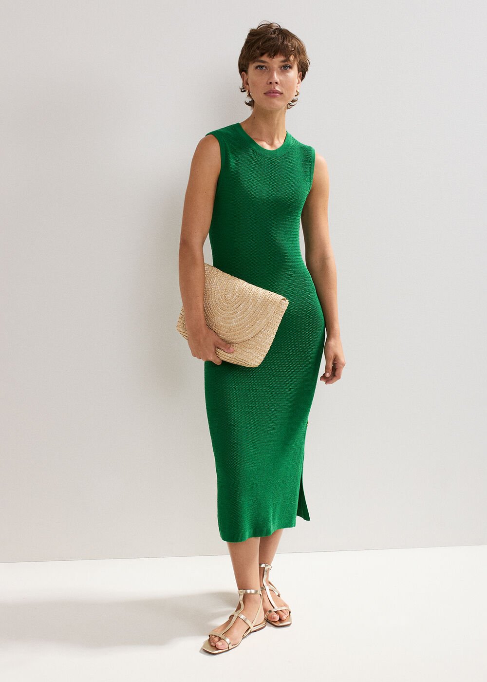 Kacie Crochet Dress - Green