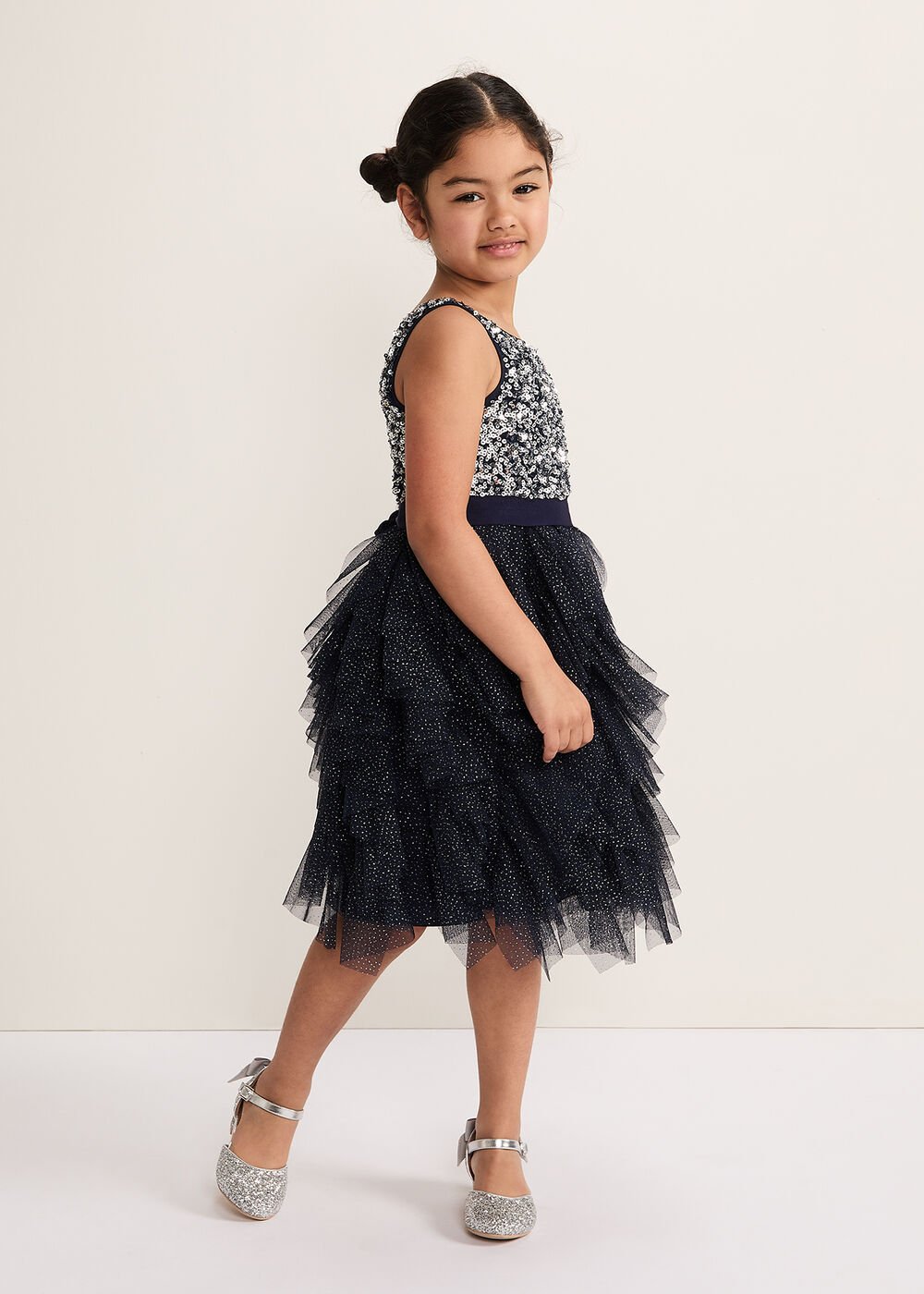 Andrina Sequin Dress - Navy