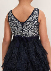 Andrina Sequin Dress - Navy