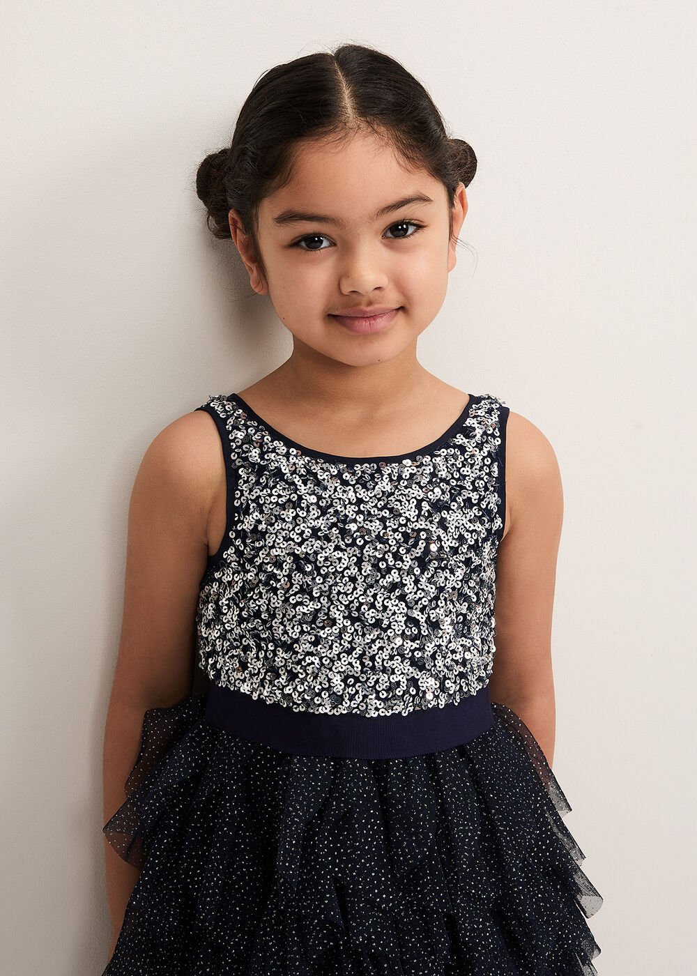 Andrina Sequin Dress - Navy
