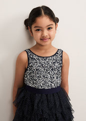 Andrina Sequin Dress - Navy
