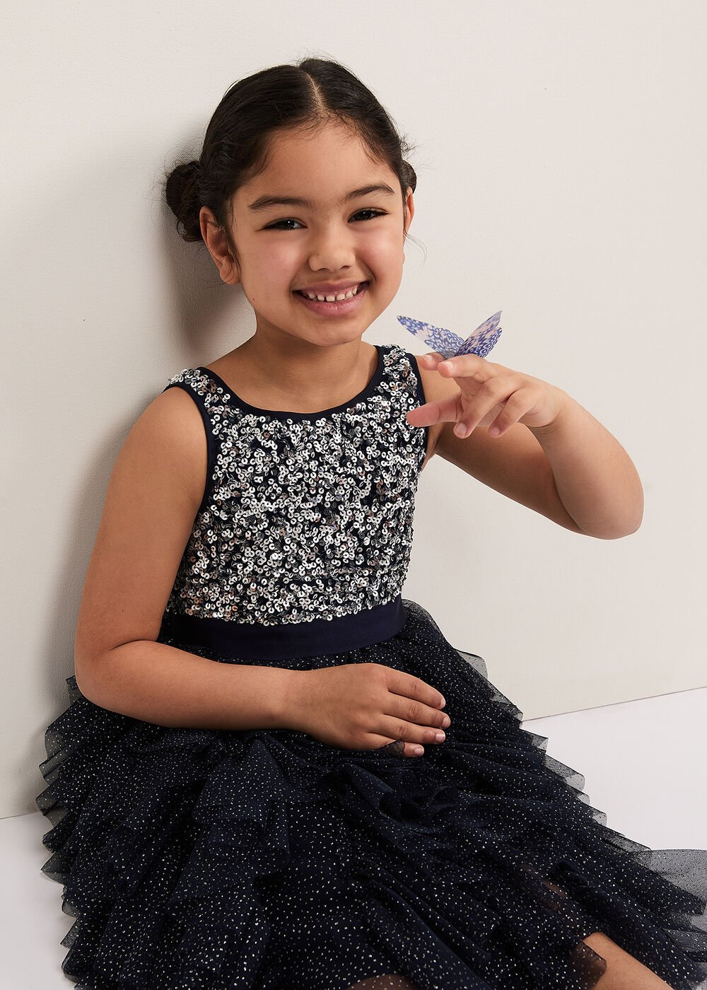Andrina Sequin Dress - Navy