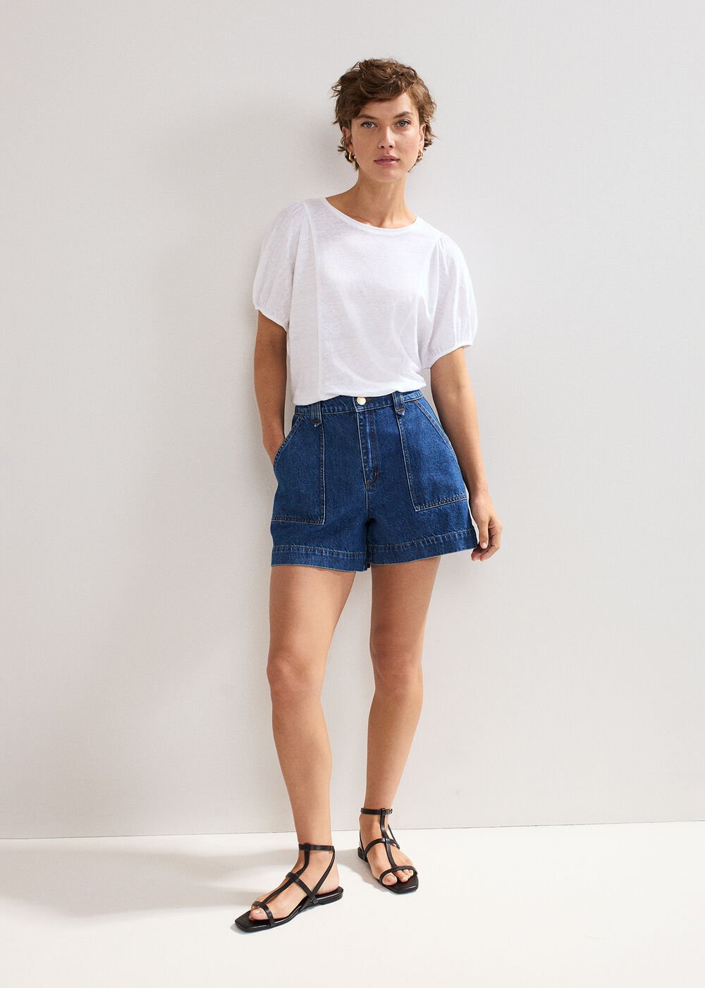Sonnie Denim Short - Mid Wash