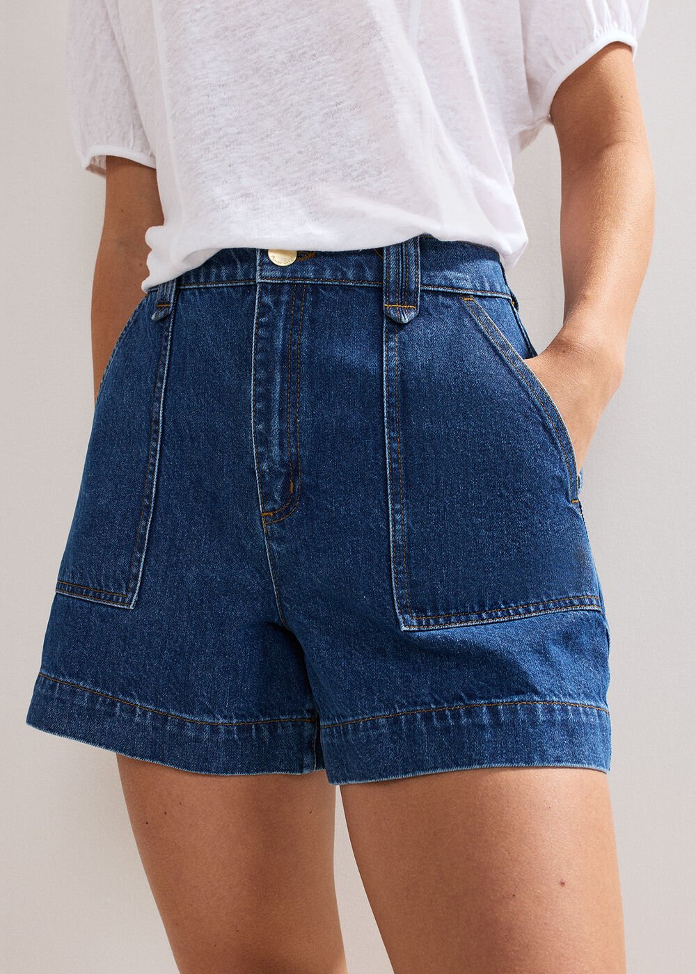 Sonnie Denim Short - Mid Wash