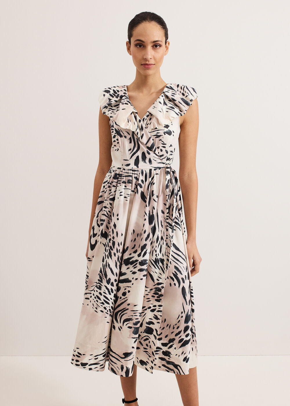 Trix Leopard Dress - Neutral