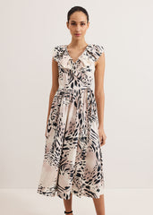 Trix Leopard Dress - Neutral
