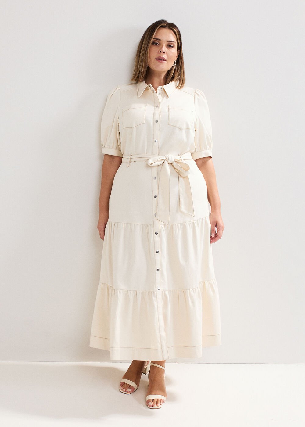 Danah Denim Dress - Neutral