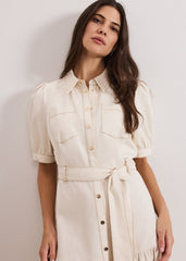 Danah Denim Dress - Neutral