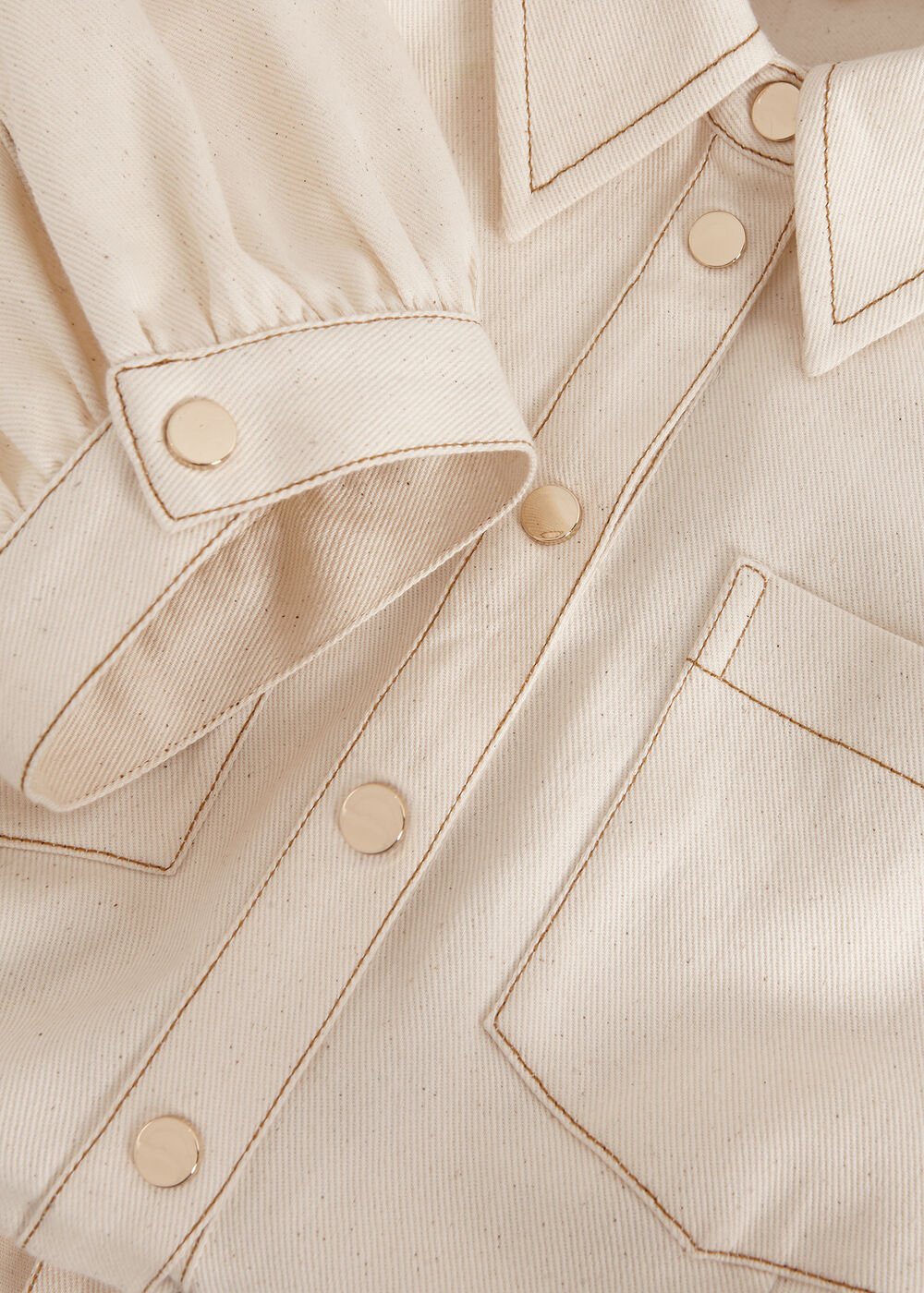 Danah Denim Dress - Neutral
