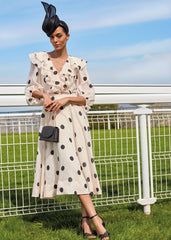 Jaqlyn Spot Dress - Cream