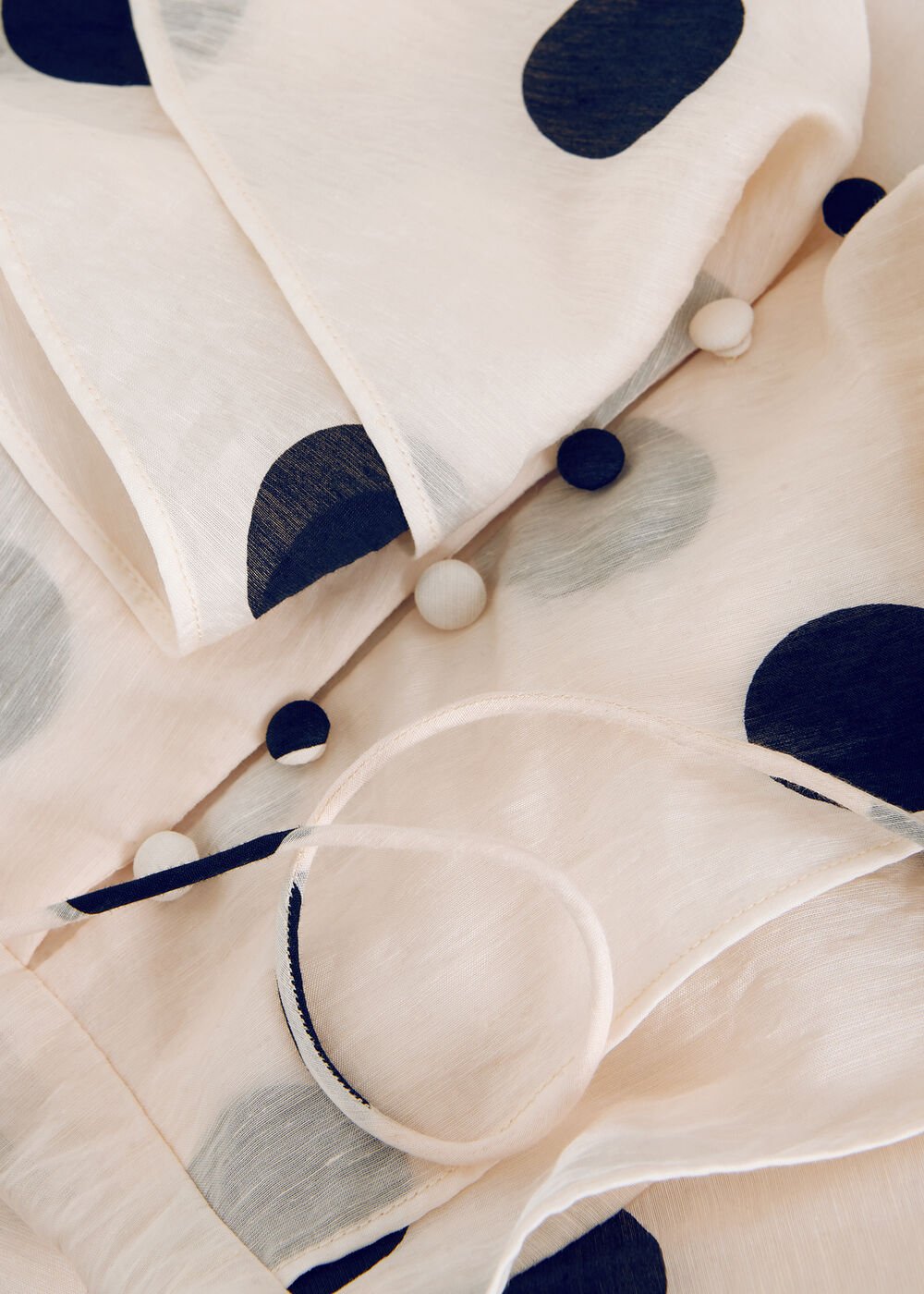 Jaqlyn Spot Dress - Cream