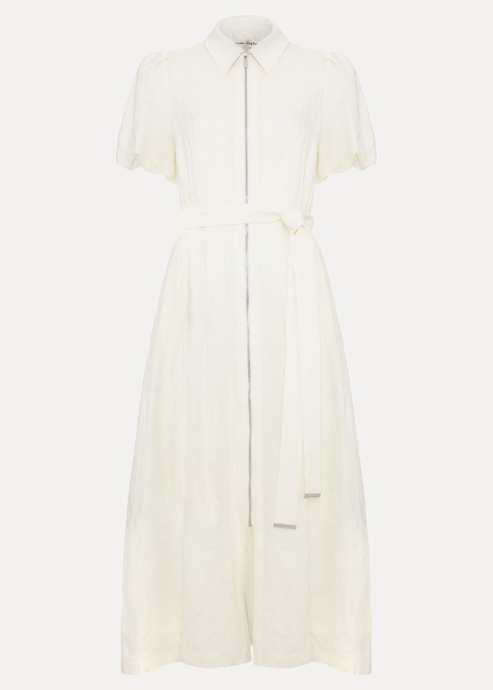 Carlotta Linen Dress - White