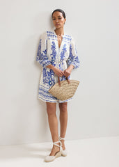 Pia Floral Dress - Ivory