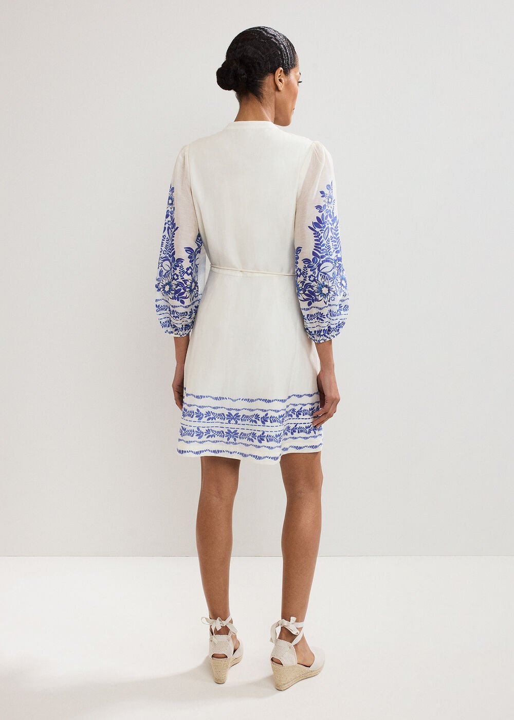 Pia Floral Dress - Ivory