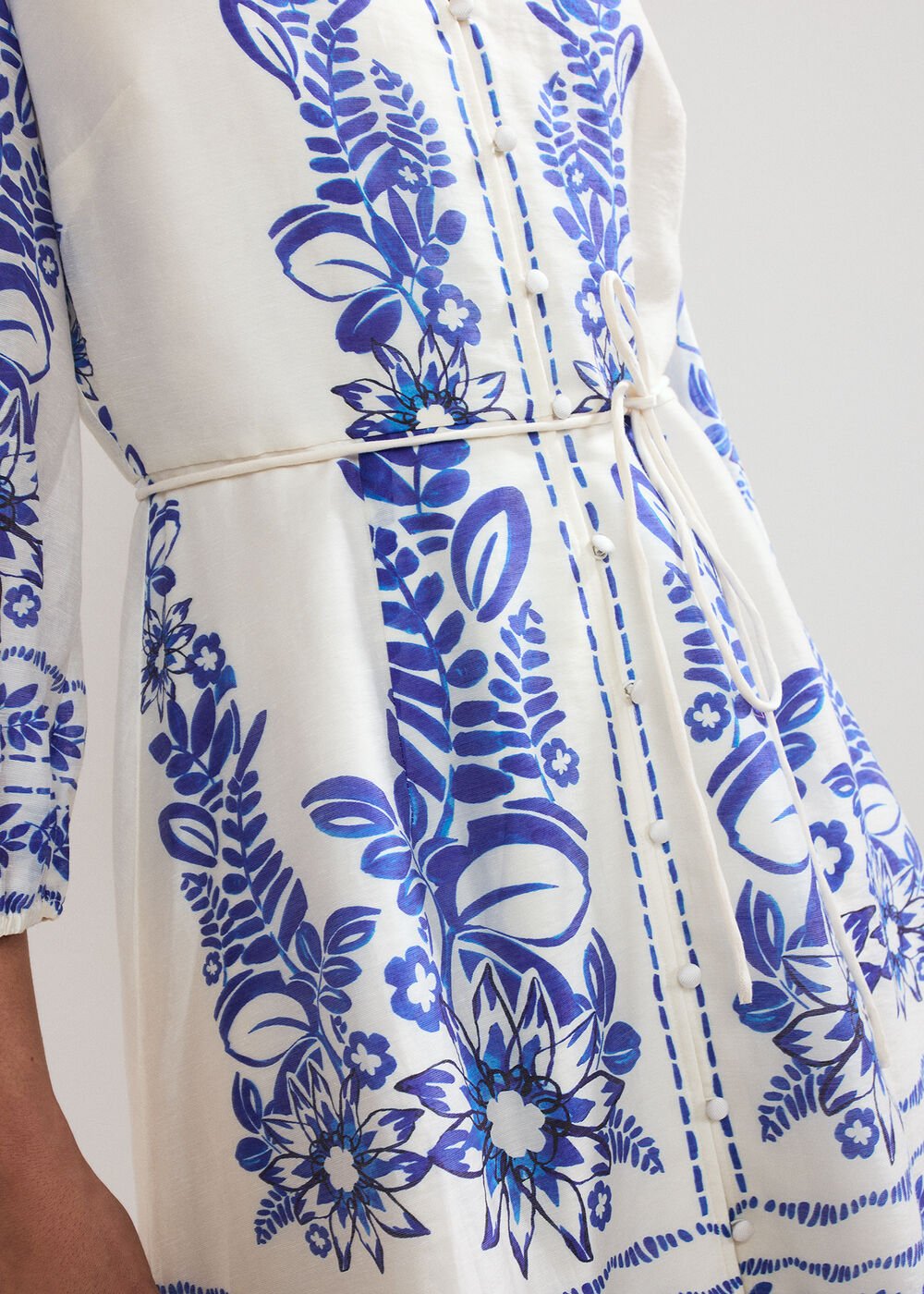 Pia Floral Dress - Ivory