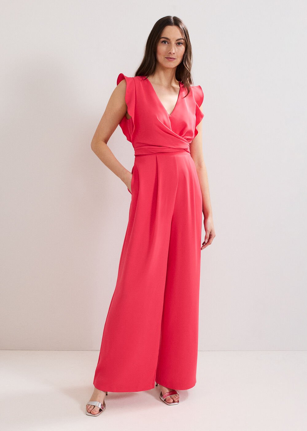 Ayla Ruffle Jumpsuit - Pink