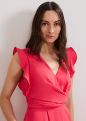 Ayla Ruffle Jumpsuit - Pink
