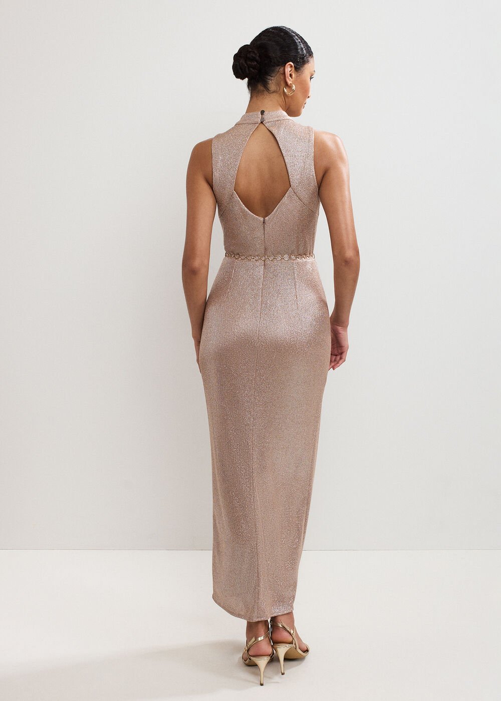 Libby Metallic Dress - Gold