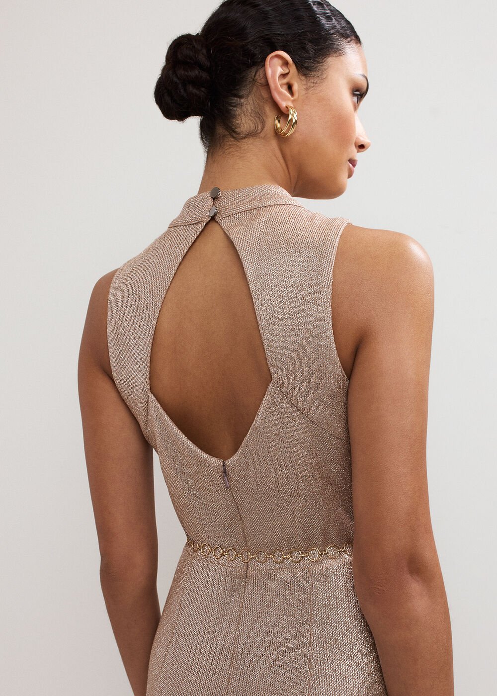 Libby Metallic Dress - Gold