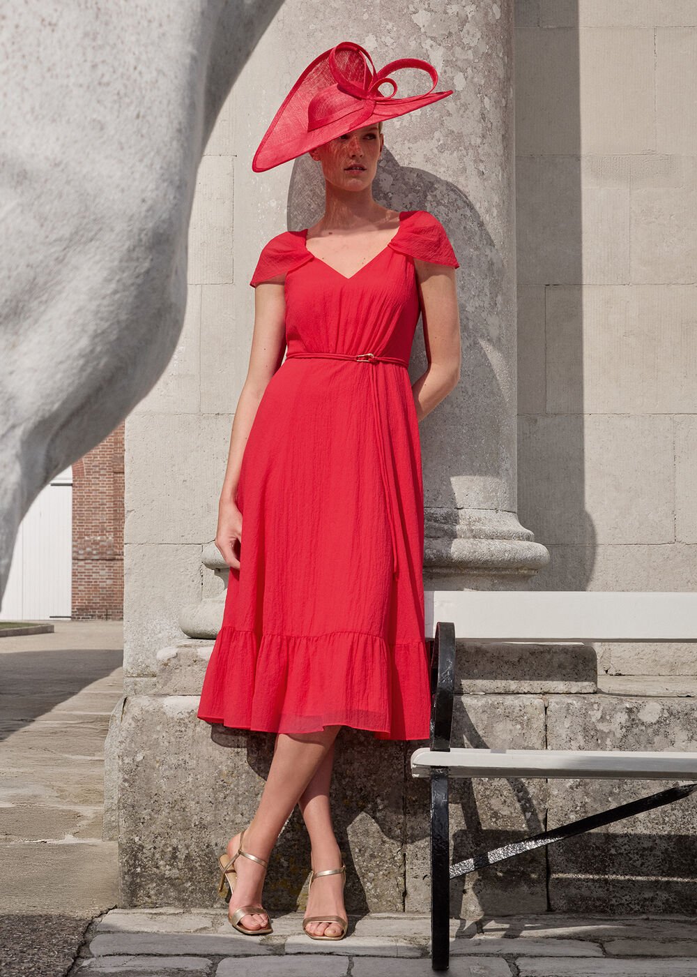Jen Pink Midi Dress - Pink
