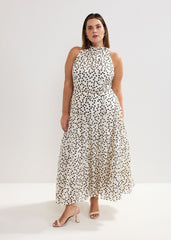 Nita Spot Maxi Dress - Ivory