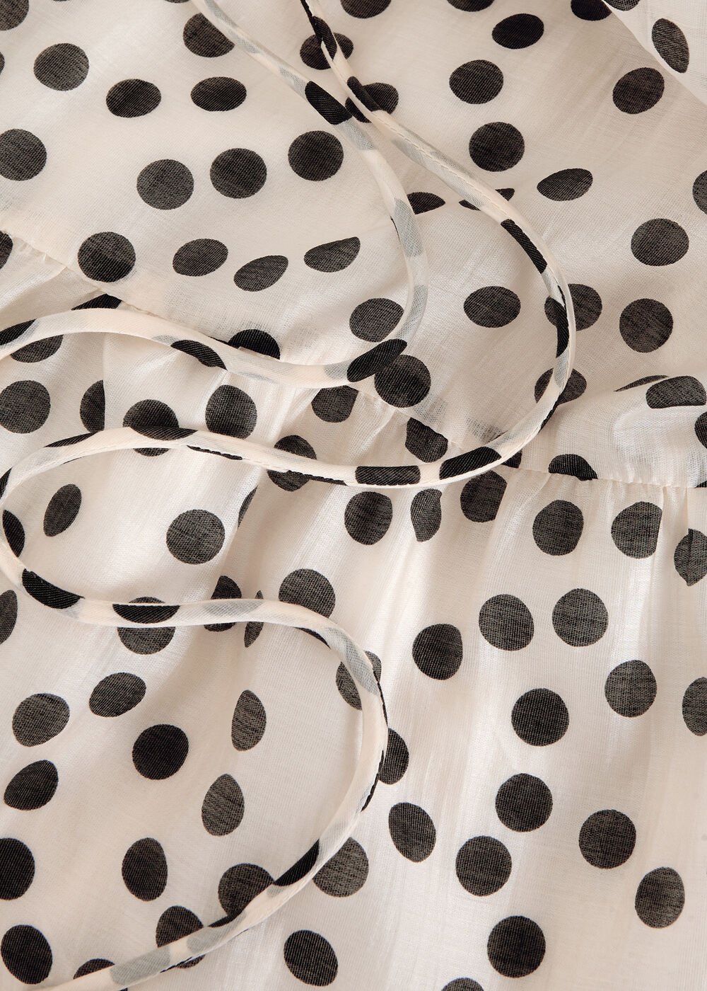 Nita Spot Maxi Dress - Ivory