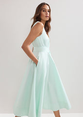 Melinda Midi Dress - Pale Green