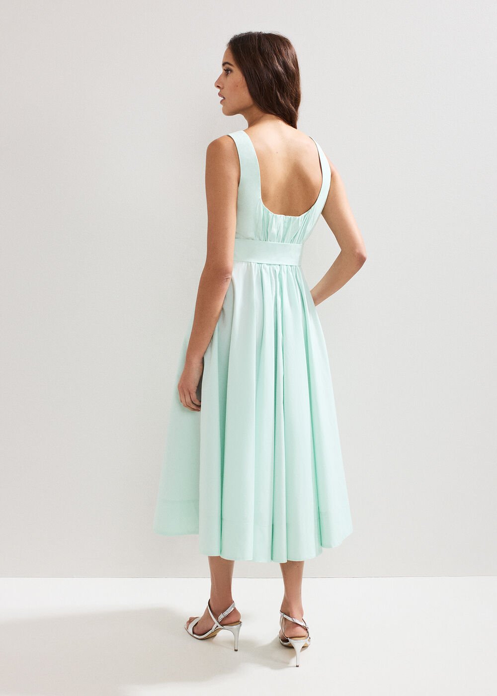Melinda Midi Dress - Pale Green