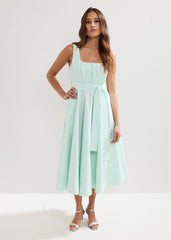 Melinda Midi Dress - Pale Green