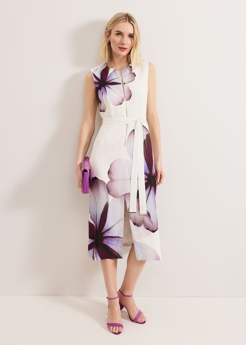 Nina Linen Dress - Ivory